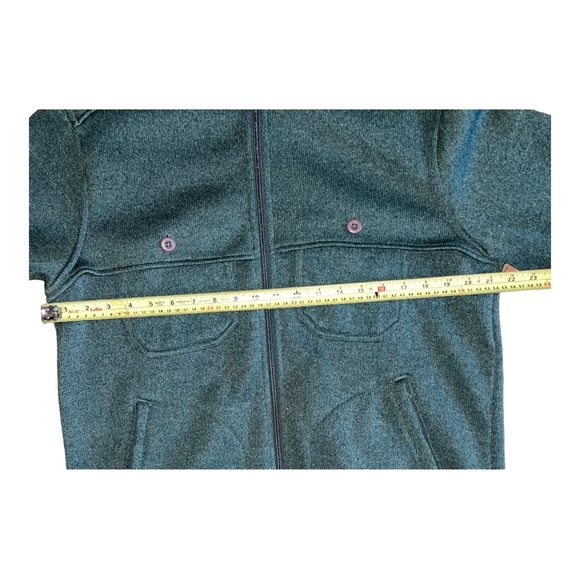 Woolrich everglade heather men’s zip up sweaters medium green 100% polyester - Picture 4 of 8